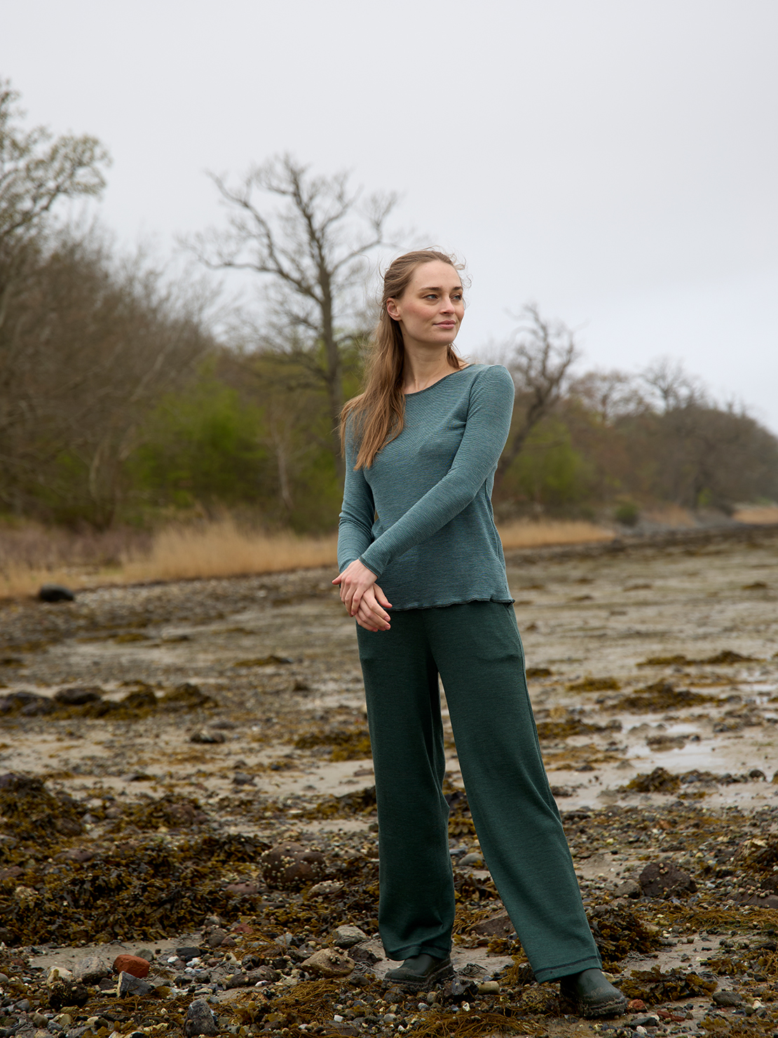 Pants rib merino